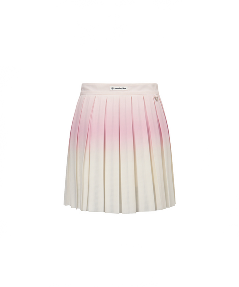 Monday Flow Gradient Cool Mesh Skirt - Pink