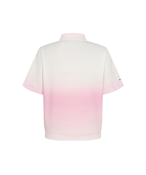 Monday Flow Gradient Cool Mesh Top - Pink