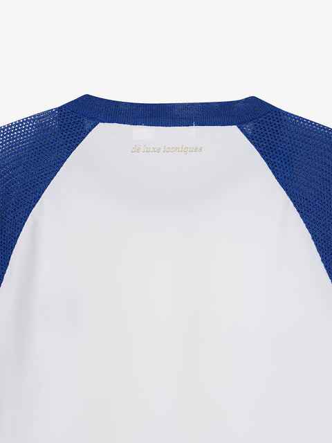GFJ Golf Women's Hybrid Knit Top - Blue