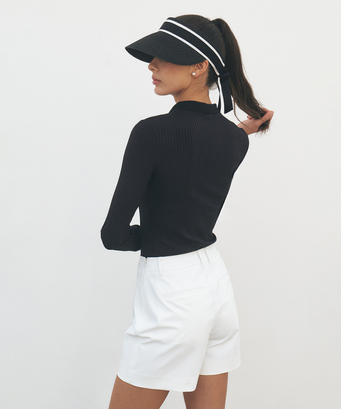 [Warehouse Sale] FORDI Kara Golji Long Sleeve T-Shirt - Black