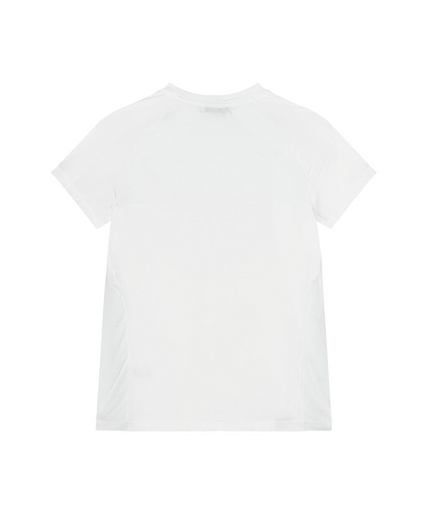 POSHERD Light Cool Mesh Functional Short Sleeve Top - White