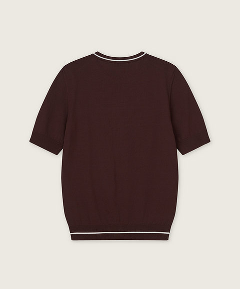 FORDI Loose Short Sleeve Knit - Brown