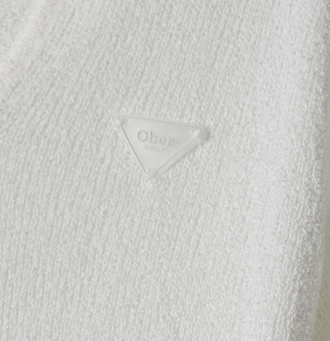 OBER Golf Summer Open Collar Knit - White