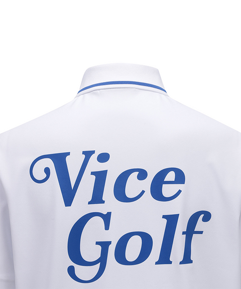 Vice Golf Atelier Women Collar Tip Point Short T-Shirt - White