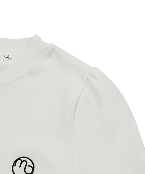 MACKY Golf: Charming Puff T-Shirt - White