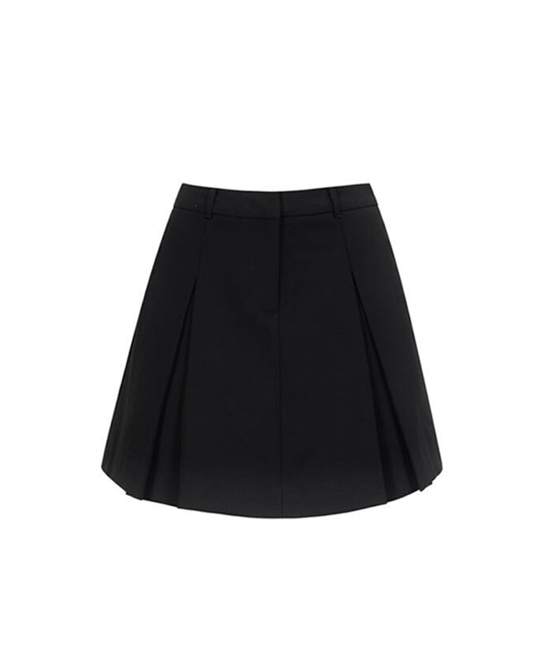 Anell Golf Clea Tuck Skirt - Black