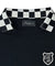 BENECIA 12 Checkerboard Collar Long Sleeve - Black