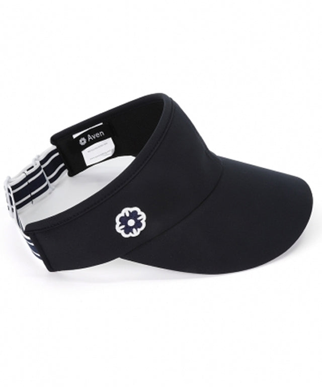 AVEN 3D Flower Embroidery Sun Cap - Dark Navy