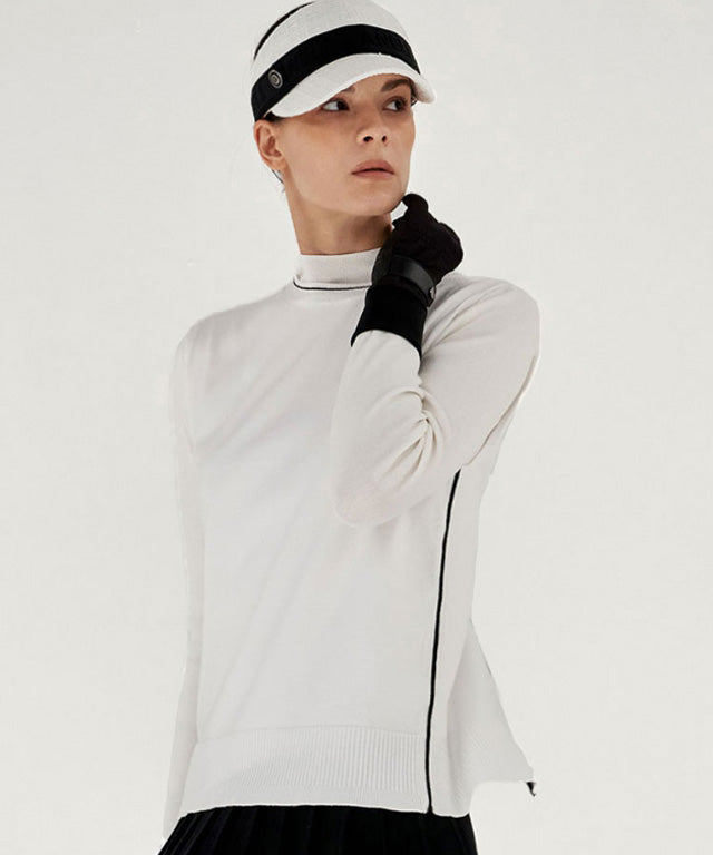 Anell Golf Paris Backslit Knit - White