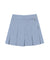 Haley Women's A-line back pleated skirt - Blue