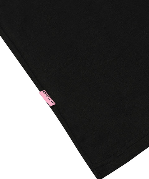 MACKY Golf: Long Neck Layer T-shirt - Black