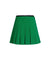 CREVE NINE: Logo Swing Pleated Skirt - Green