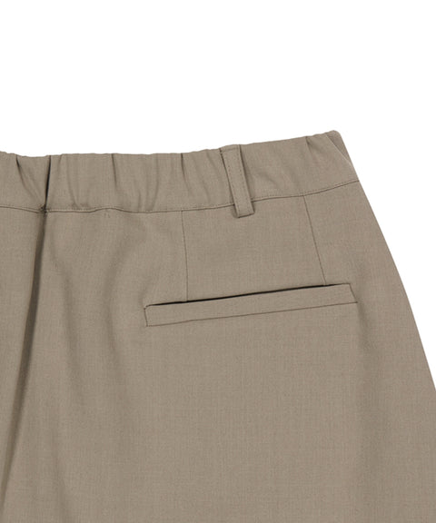 LE SONNET New Banding Swing Pants - Beige