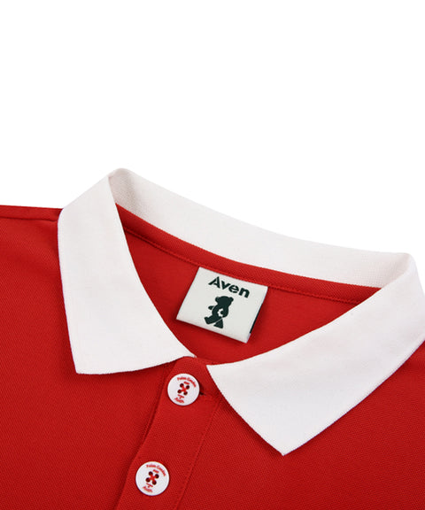 AVEN Signature Basic Pique Shirt - Red