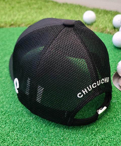 CHUCUCHU Wappen Mesh Ball Cap (Unisex) - Black