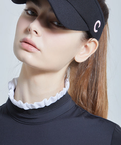 CHUCUCHU Cooling Lovely Mock Neck Top - 2 Colors