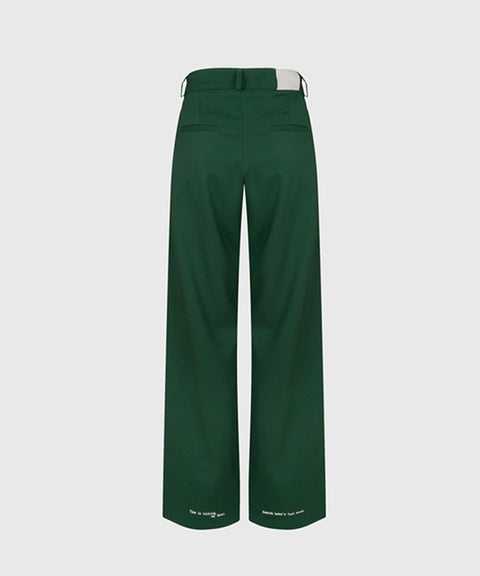 KANDINI Out-Pocket Stretch Long Pants - Green