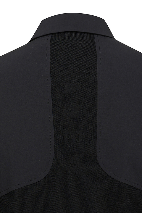 Men's FA Hybrid Short Sleeve Sweater - Black