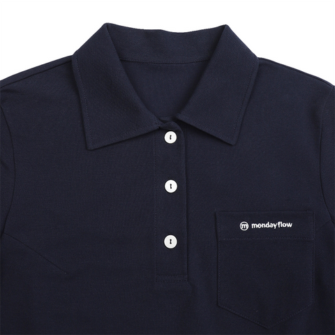 Monday Flow Classic Half Sleeve Top - Dark Navy