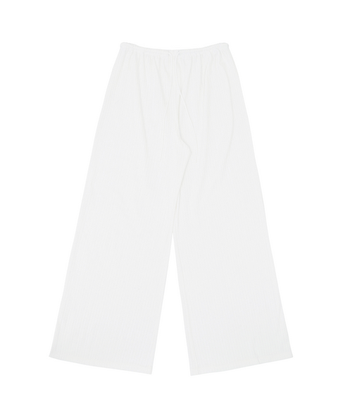 PIV'VEE Easy Pointelle Pants - Cloud White
