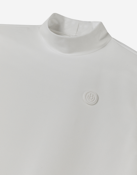 [Warehouse Sale] OBER Golf Functional Airmesh Color Block T-shirt - White