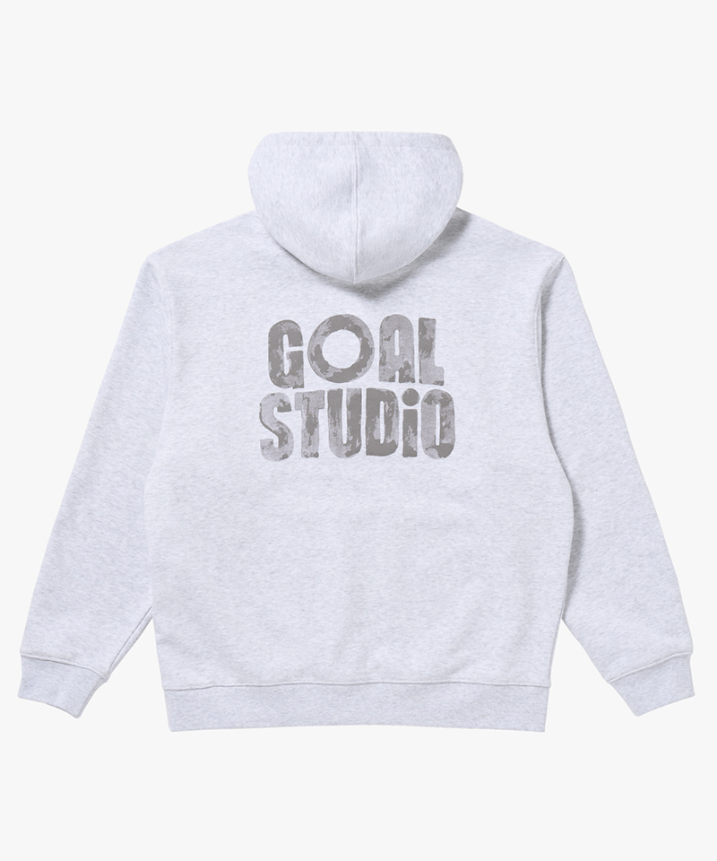 Goal Studio Unisex Paint Logo Hoodie - Melange Grey
