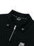 Jamie West Half Zip-up Jersey Collar Point P-Shirts - Black