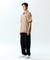 Jamie West Half Zip-up Jersey Collar Point P-Shirts - Beige