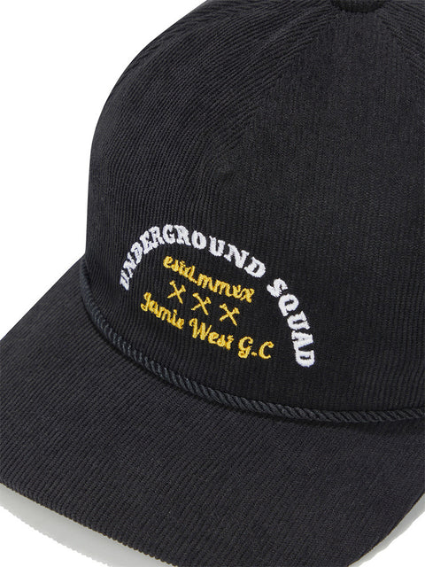 Jamie West Corduroy Trucker Ballcap - Black