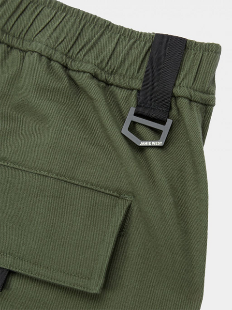 Jamie West Fatigue Cargo Stretch Pants - Khaki