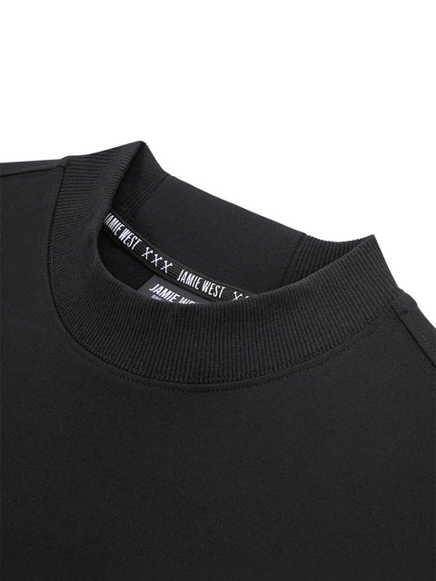 Jamie West Nick Mock-Neck Sweatshirts - Black