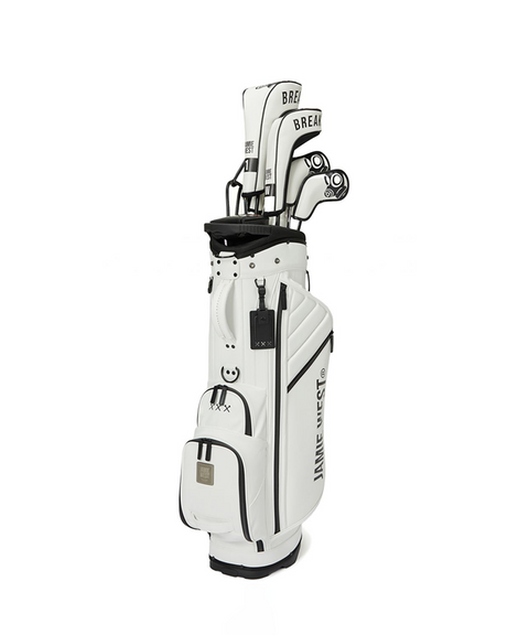 Jamie West Riders Stand Bag - White