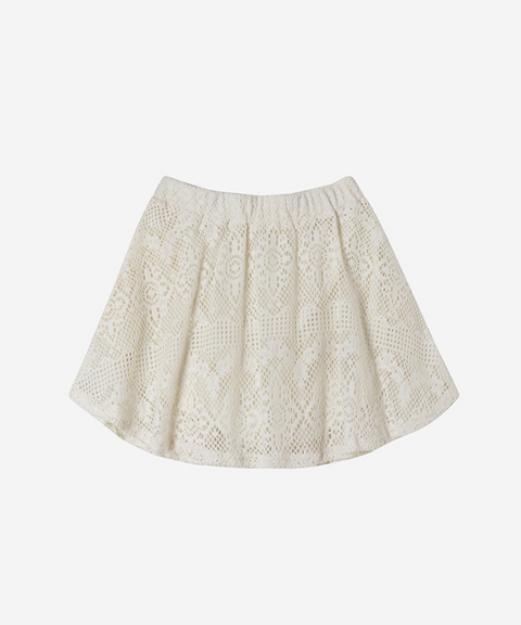 OBER Golf Lace Short Sleeve Set - Ivory