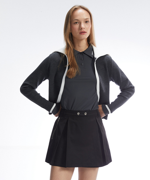 Monday Flow Light Stretch Long Sleeve Top - Charcoal Gray