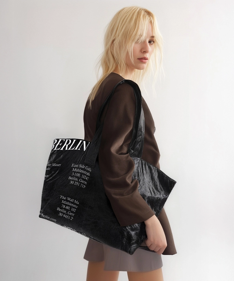MAUER GLOBAL Berlin Gross Tote Bag - Black