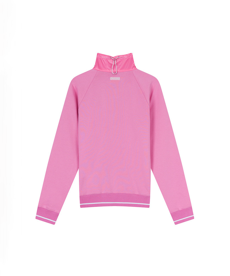 Mixed Half Zip-Up Top - 2 Colors