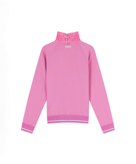 Mixed Half Zip-Up Top - 2 Colors