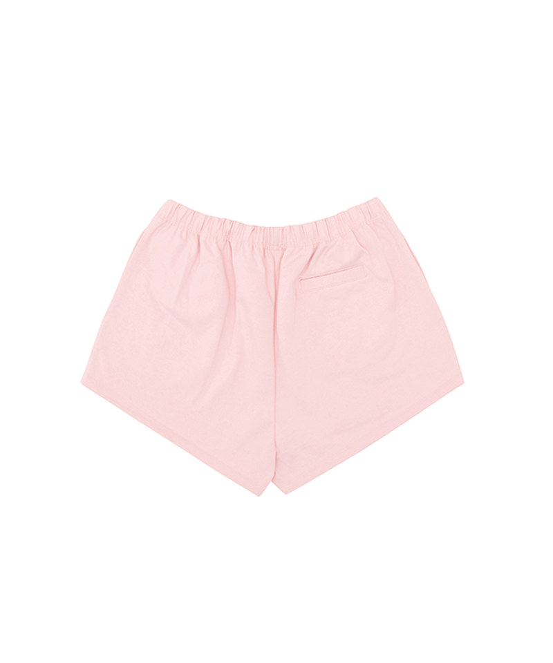 PIV'VEE Printed Drawstring Shorts - Bubble Pink