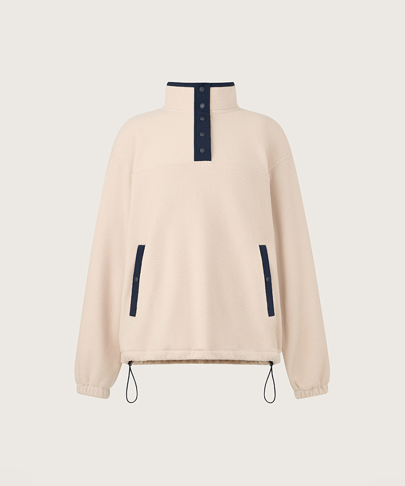 [Season End] FORDI Snug Fleece Anorak - Beige