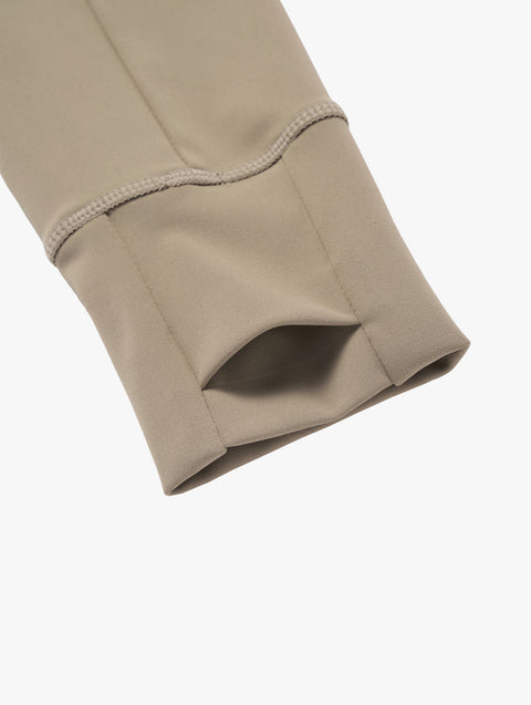 Goal Studio Women's Athletic Jersey Jacket - Dark Beige