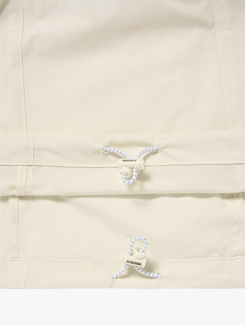 Goal Studio Women's Essential Stretch Wind Pullover - Cream