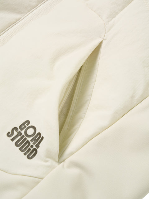 Goal Studio Women's Lightweight Padded Jacket - Cream