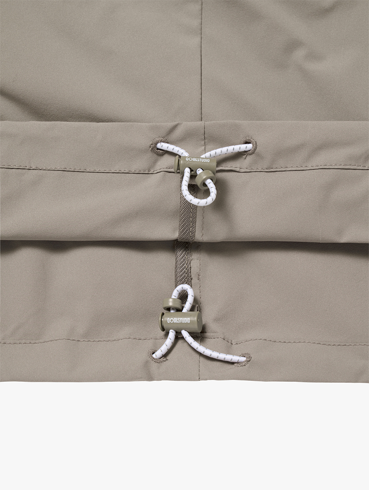 Goal Studio Women's Stretch Track Jacket - Dark Beige