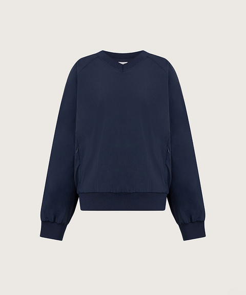 FORDI Wind V-Neck Man-To-Man - Navy