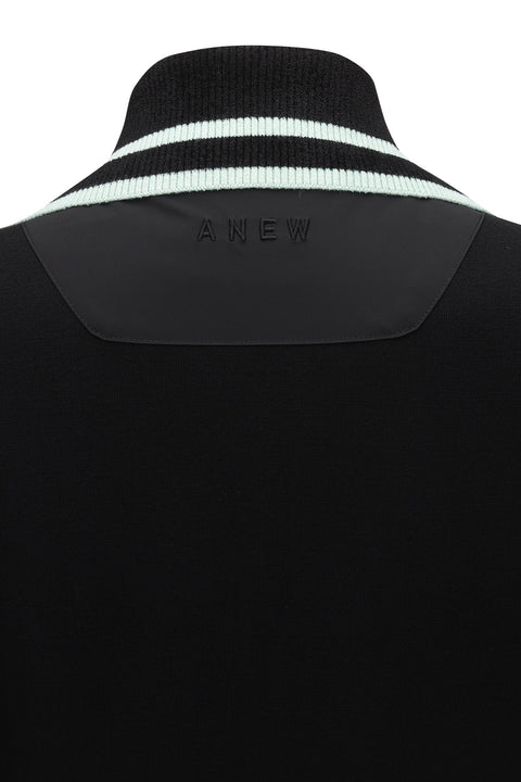Women's FA Logo Point Knit Vest - Black