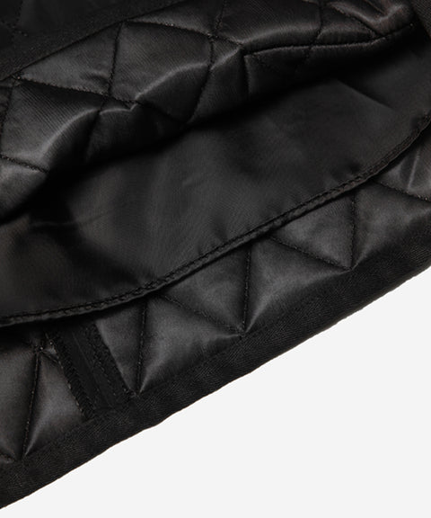OBER Golf Diamond Quilting Padded Shorts - Black