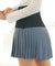 J.Jane Heart Shape Pleats Skirt - Denim