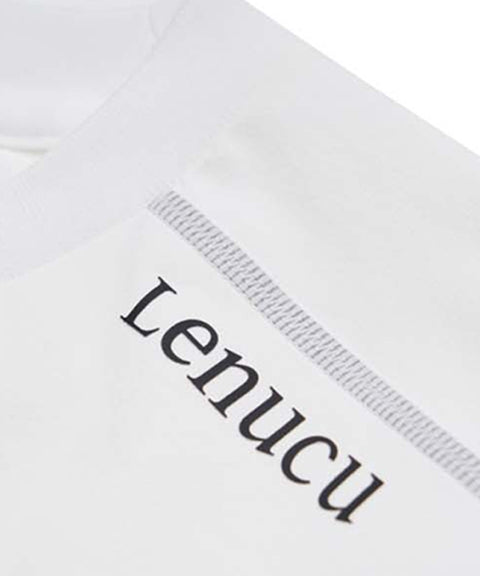 LENUCU Men String Anorak - White