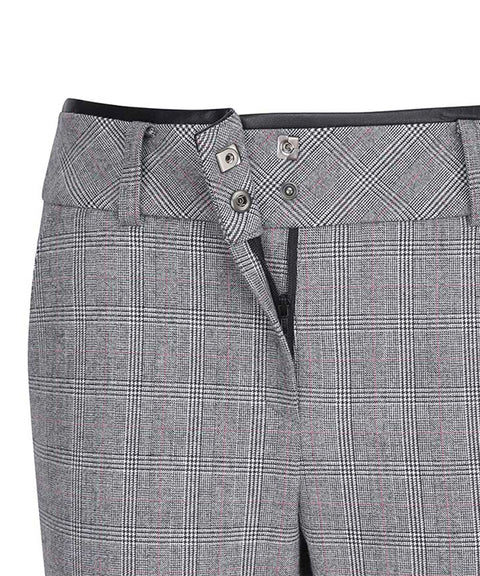 [Warehouse Sale] ANEW Golf: Women Check Boots Cut Long Pants - Gray