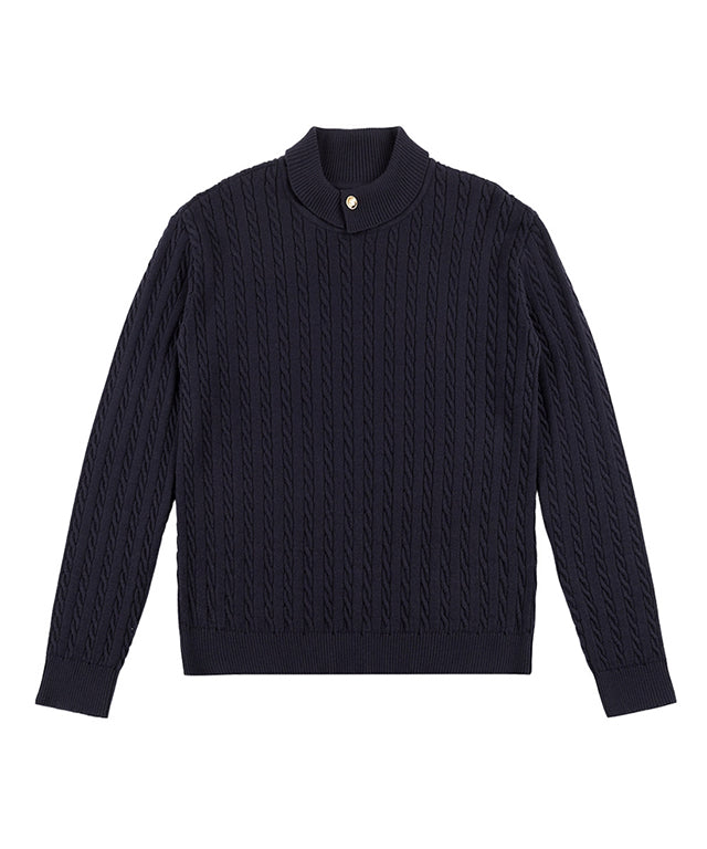 [SAMPLE SALE]LE SONNET  Duke Cable Knit - 2Colors